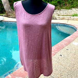 Sleeveless, Mauve Top, size 2X